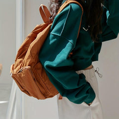 Preppy Style Schoolbag Large Capacity Travel Daypack