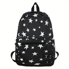 Leisure Ins Star Printed Backpack Large capacity Travel Bag