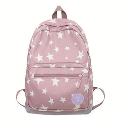 Leisure Ins Star Printed Backpack Large capacity Travel Bag