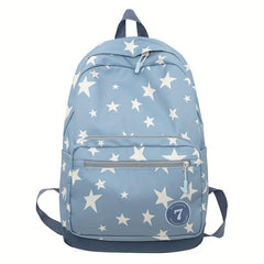 Leisure Ins Star Printed Backpack Large capacity Travel Bag