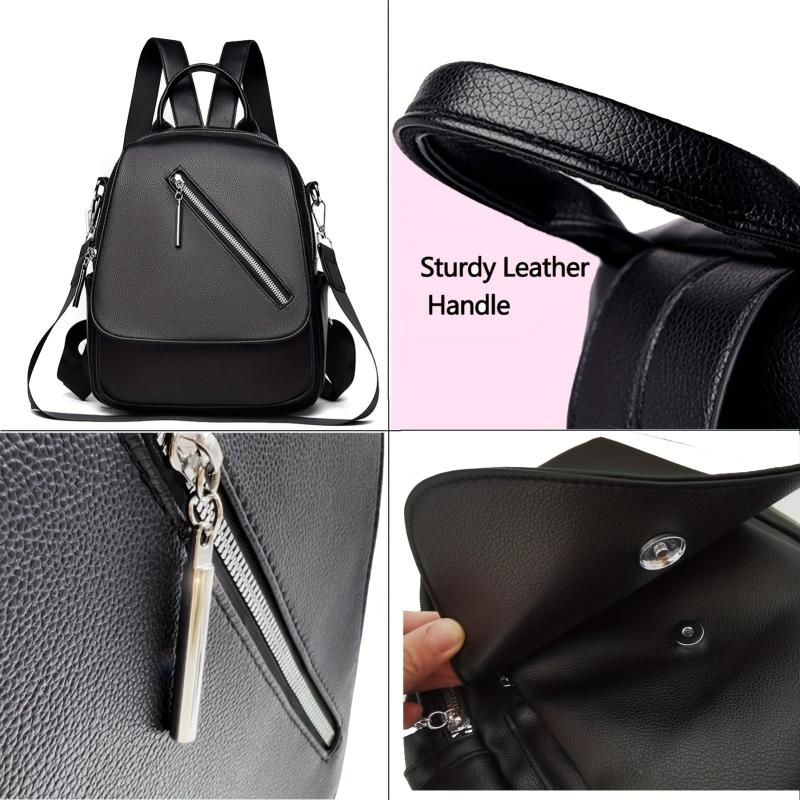 Small Flap Backpack Minimalist All Match Storage Travel Daypack