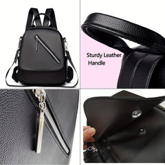 Small Flap Backpack Minimalist All Match Storage Travel Daypack