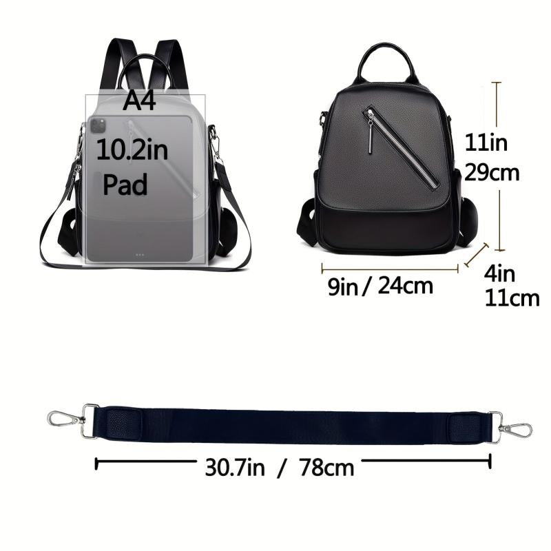 Small Flap Backpack Minimalist All Match Storage Travel Daypack