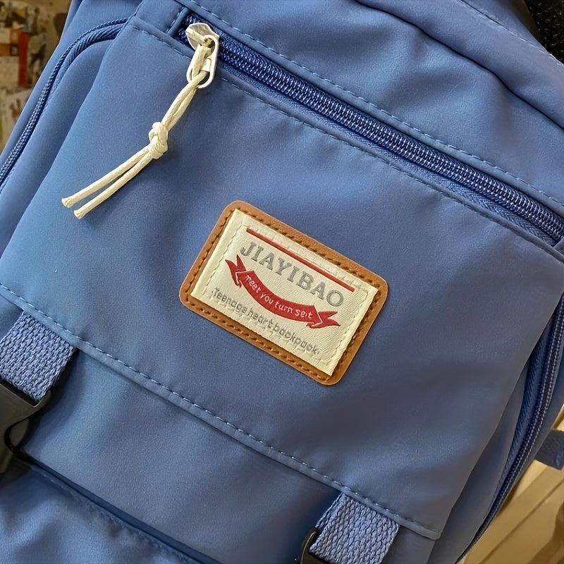 Preppy Style Student Bookbag Casual Nylon Travel School Bag