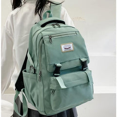 Preppy Style Student Bookbag Casual Nylon Travel School Bag