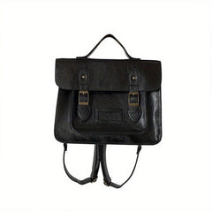 Vintage Preppy Handbag School Flap Backpack Storage Bag