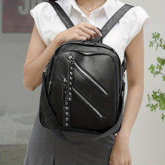 Vintage Convertible Backpack Purse Retro Anti Theft Travel Bag