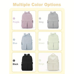 Minimalist Large Capacity Backpack Solid School Bag Laptop Storage