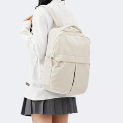 Minimalist Large Capacity Backpack Solid School Bag Laptop Storage
