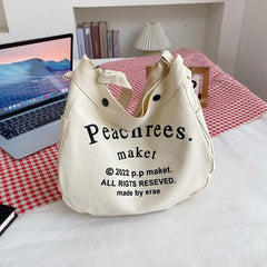 Canvas Crossbody Bag Large Capacity Hobo Bag Shoulder Bag