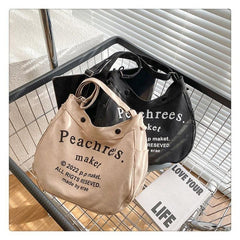 Canvas Crossbody Bag Large Capacity Hobo Bag Shoulder Bag
