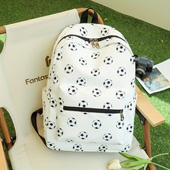 Cartoon Pattern Backpack Zipper Travel Rucksack Stylish Bag