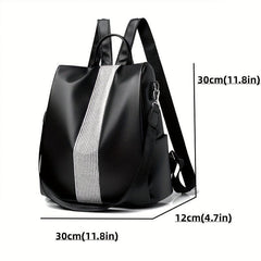 Retro Rhinestone Decor Backpack Purse Convertible Shoulder Bag