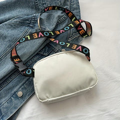 Butterfly Decor Casual Chest Bag Nylon Sling Bag