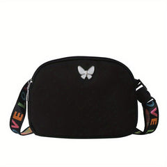 Butterfly Decor Casual Chest Bag Nylon Sling Bag