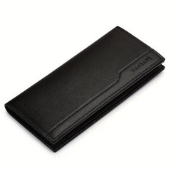 Men's Leather Long Wallet Card Holder Clutch Bag Money Clip