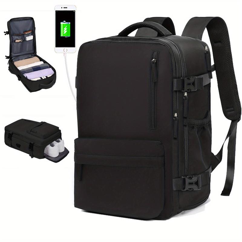 Large Capacity Backpack With Shoe Compartment Waterproof Laptop Daypack