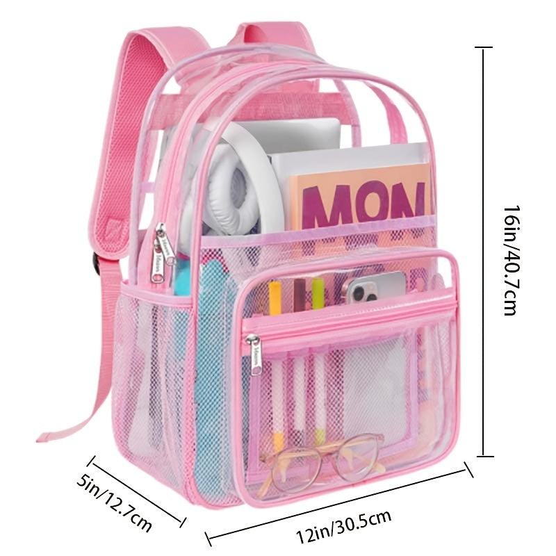 Minimalist Zipper Backpack Large Capacity Preppy School Bag