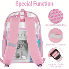 Minimalist Zipper Backpack Large Capacity Preppy School Bag