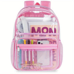 Minimalist Zipper Backpack Large Capacity Preppy School Bag
