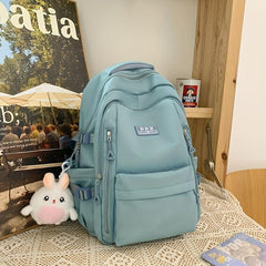 Large Capacity Preppy Backpack Heavy Duty School Bag Casual Daypack