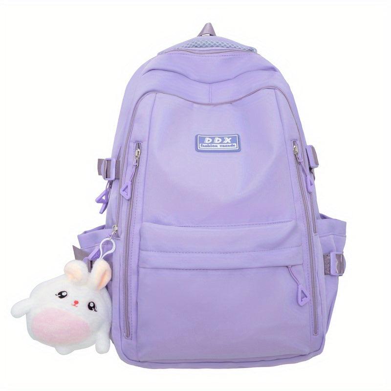 Large Capacity Preppy Backpack Heavy Duty School Bag Casual Daypack