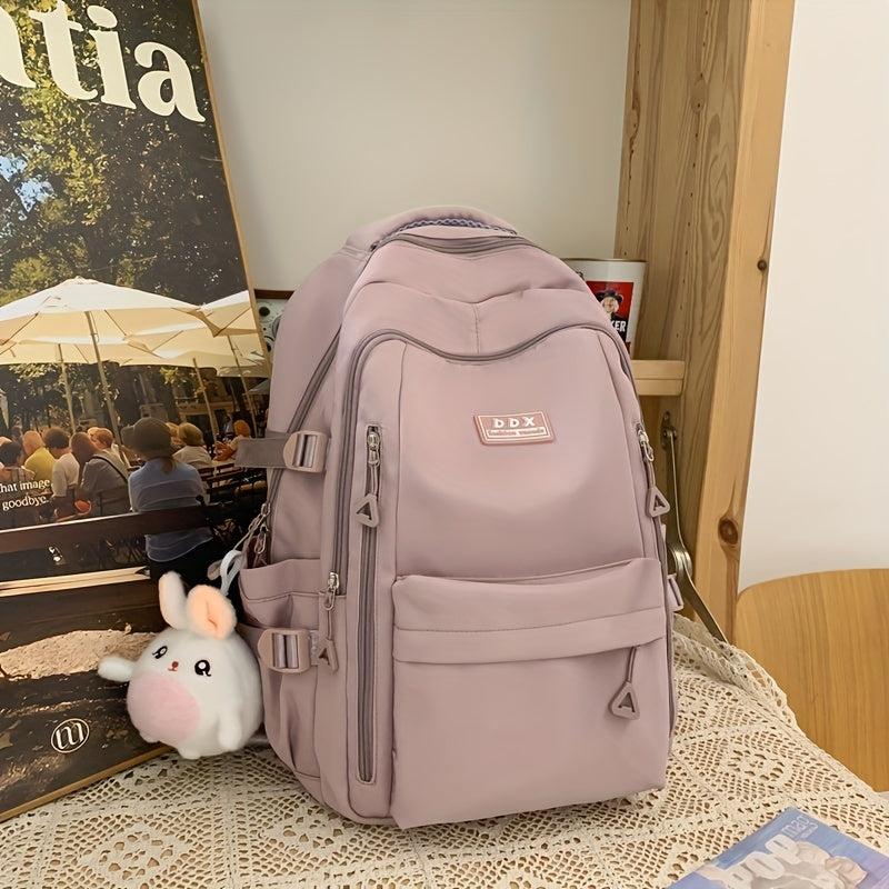 Large Capacity Preppy Backpack Heavy Duty School Bag Casual Daypack