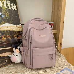 Large Capacity Preppy Backpack Heavy Duty School Bag Casual Daypack