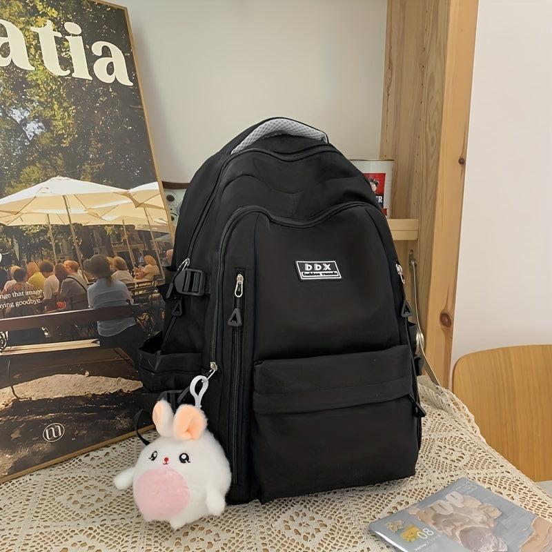 Large Capacity Preppy Backpack Heavy Duty School Bag Casual Daypack