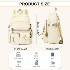 Purple 35 56 Cm Laptop Backpack Large Capacity Back To School Bag