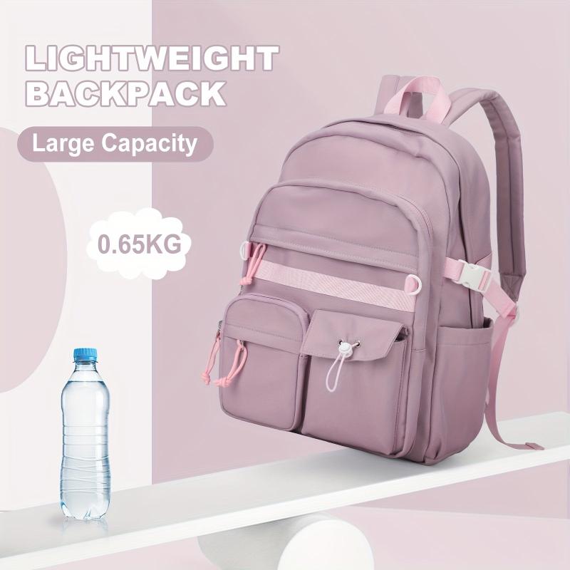 Purple 35 56 Cm Laptop Backpack Large Capacity Back To School Bag