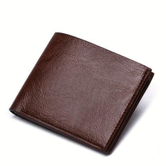 Men's Leather Thin Money Clip Card Holder Wallet
