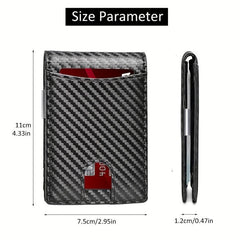 RFID Blocking Slim Wallet Minimalist Credit Card Holder Money Clip