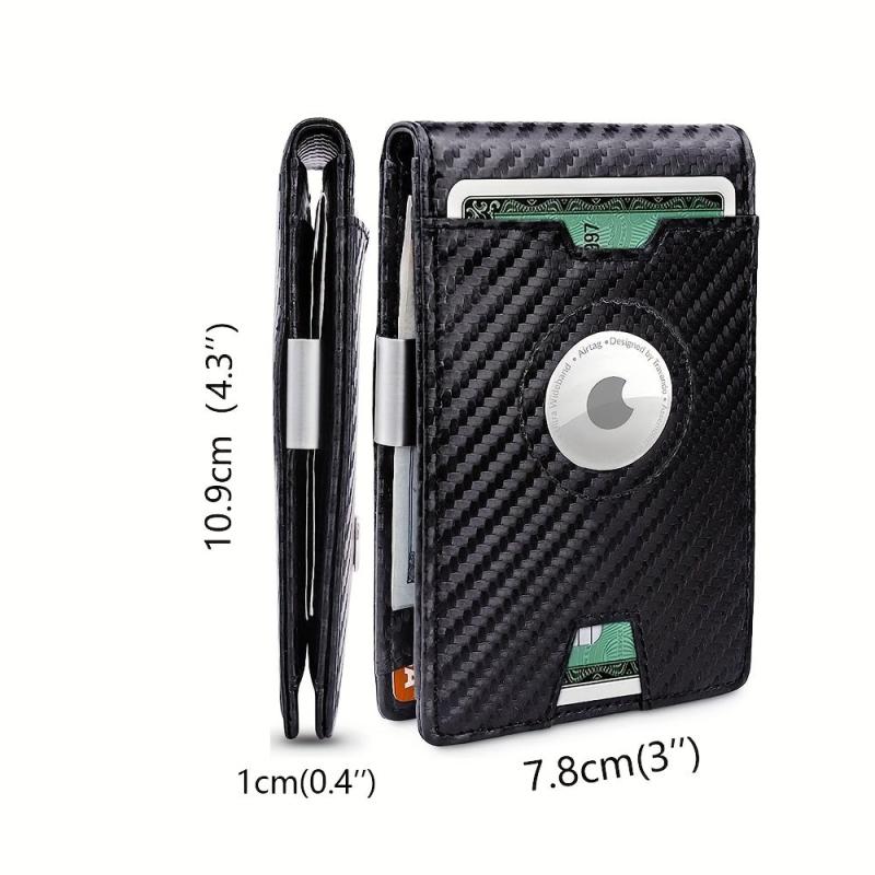 Men's RFID Blocking Money Clip Wallet 11 Card Slots Bifold Card Holder