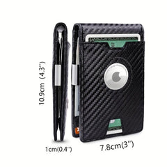 Men's RFID Blocking Money Clip Wallet 11 Card Slots Bifold Card Holder