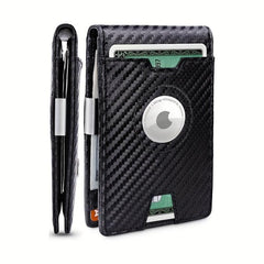 Men's RFID Blocking Money Clip Wallet 11 Card Slots Bifold Card Holder