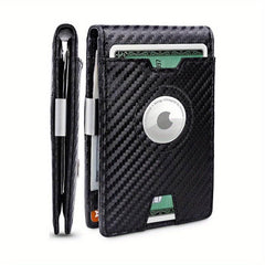 Men's RFID Blocking Money Clip Wallet 11 Card Slots Bifold Card Holder