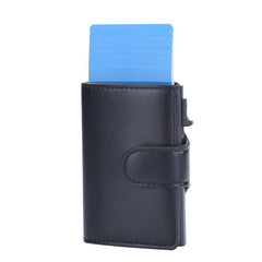 Vintage Leather Men Card Wallets Mini Card Holder Pocket