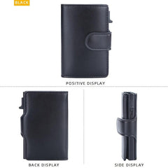 Vintage Leather Men Card Wallets Mini Card Holder Pocket