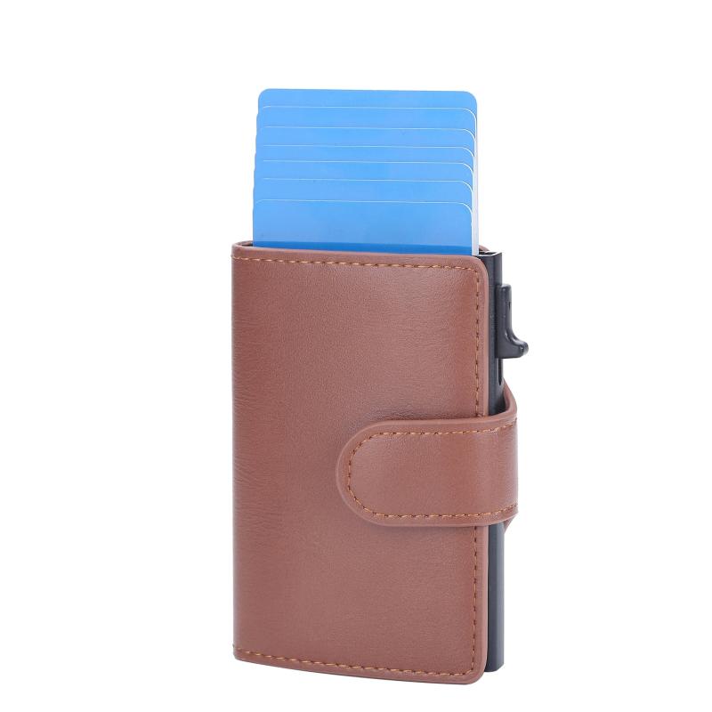 Vintage Leather Men Card Wallets Mini Card Holder Pocket