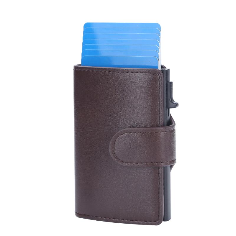 Vintage Leather Men Card Wallets Mini Card Holder Pocket