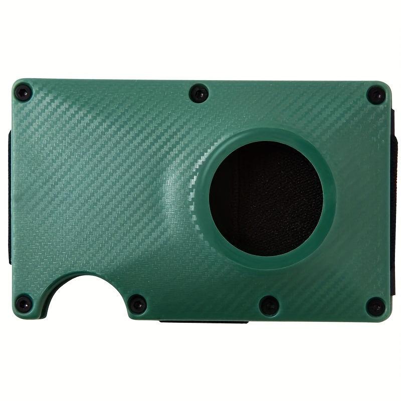 Gray Carbon Fiber Card Holder Airtag Card Holder Anti-theft Brush Wallet
