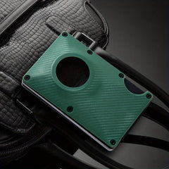 Gray Carbon Fiber Card Holder Airtag Card Holder Anti-theft Brush Wallet