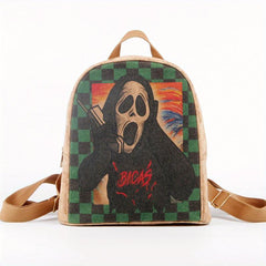 Creative Ghost Pattern Backpack - Environmentally Material