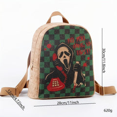 Creative Ghost Pattern Backpack - Environmentally Material