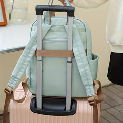 Solid Travel Backpack Portable Laptop Daypack Casual Schoolbag