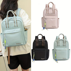 Solid Travel Backpack Portable Laptop Daypack Casual Schoolbag