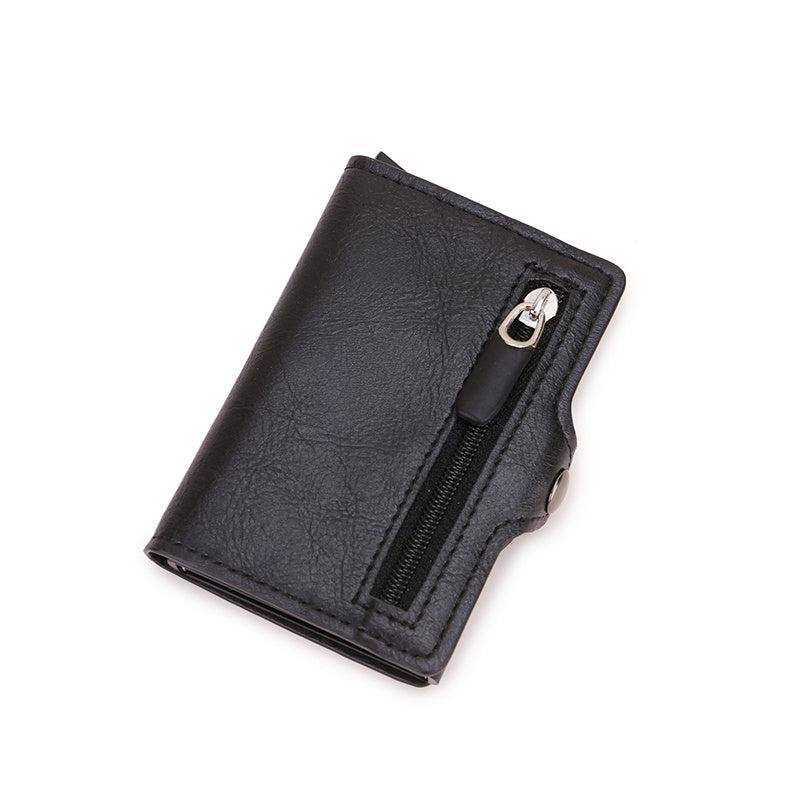 Men's Wallets Pop Up Card Holder Carbon Fiber RFID Blocking Money Bag