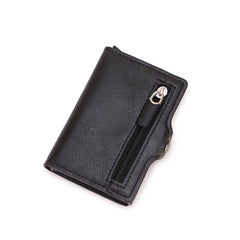 Men's Wallets Pop Up Card Holder Carbon Fiber RFID Blocking Money Bag