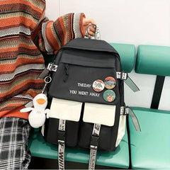 Large Preppy Backpack for Students Teens Girls